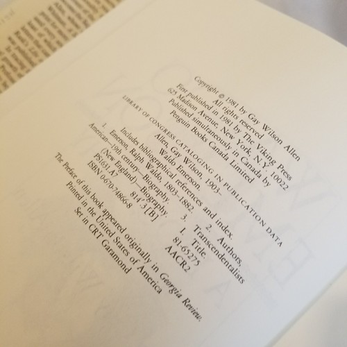 Waldo Emerson Ralph That is Biography 1981 Gay Wilson Allen - Picture 5 of 9