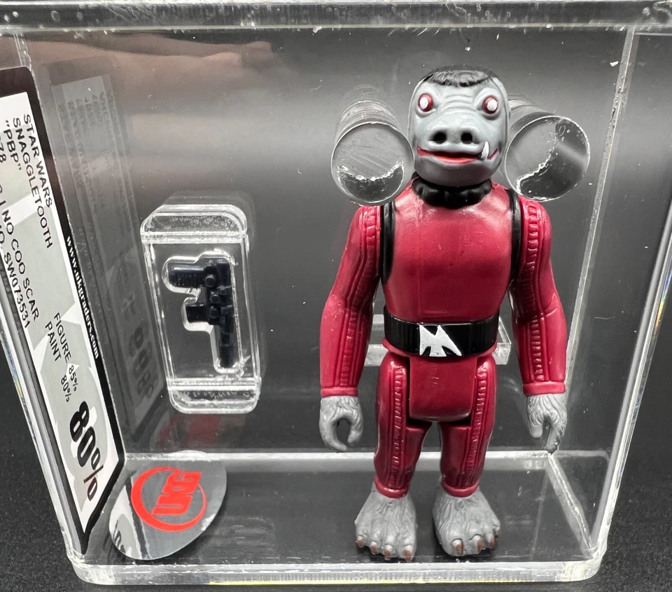 Vintage Espanhol PBP Snaggletooth Star Wars 1978 Sem COO Cicatriz Classificação UKG 80% - Imagem 2 de 4