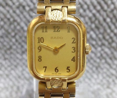 Gold Rado Watch Battery Size RADO Ladies Quartz Watch Gold Color