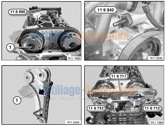 MaXpeedingrods Kit Outils De Calage Moteur Pour BMW N47 N57 – E81 E90 E60 E84 E83 – Chaîne De Distribution & Arbres à Cames
