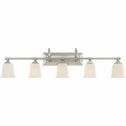 Quoizel NL8605BN 5-Light Nicholas Bath Light in Brushed Nickel - Picture 1 of 9