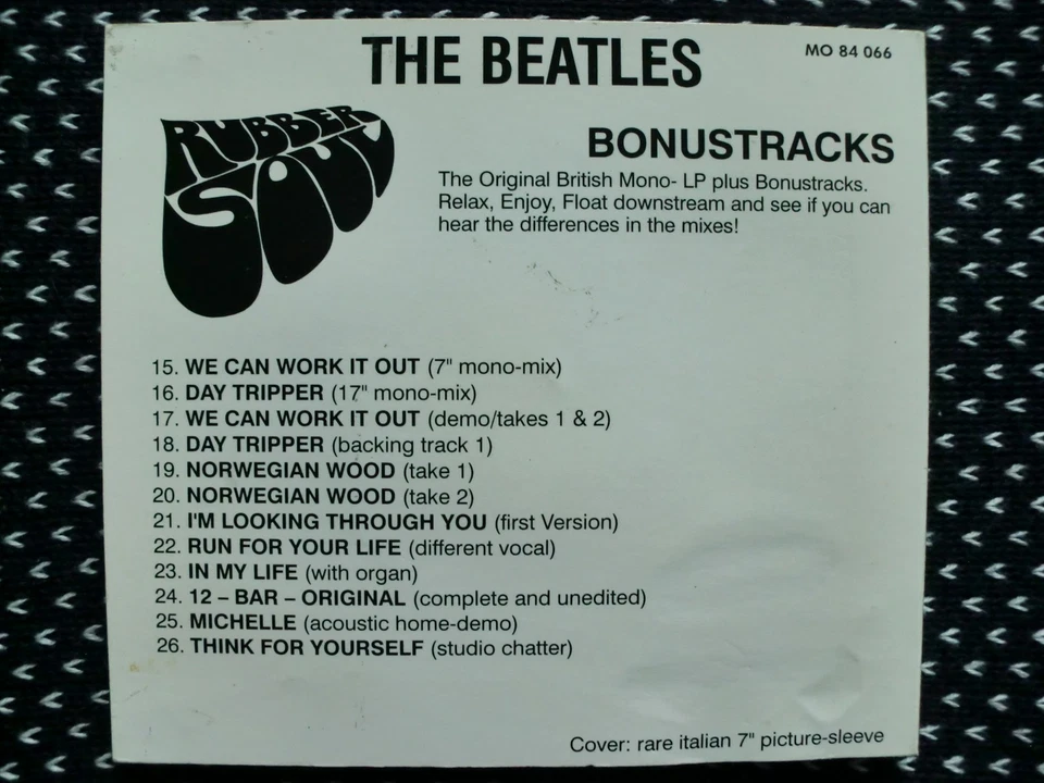 The Beatles – Rubber Soul Mono CD Germany Bonus Tracks NM Digipak Promo - Bild 2 von 4