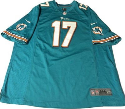 NWOT Nike NFL Miami Dolphins #17 Ryan Tannehill On-Field Rush Jersey, Men's 2XL