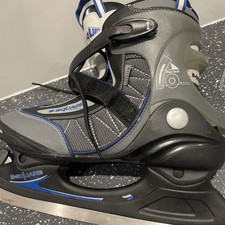 B Square Ice Hockey  Skates Size 9 Vg Used Condition Black/grey
