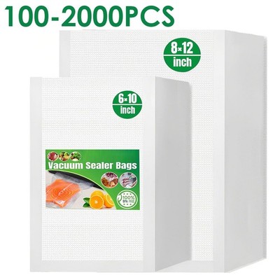 8''x12'' 6''x10'' Vacuum Sealer Bags Food Saver Sealing Machine Kitchen Storage Bag