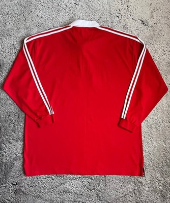 Vintage Adidas British & Irish Lions Rugby Shirt 1997 Red Long