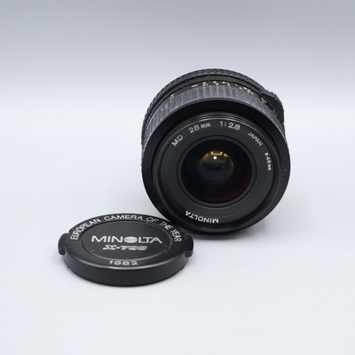 Minolta MD 2,8 28 N Weitwinkel Objektiv - 49mm Filtergewinde - 28mm F- GEPRÜFT