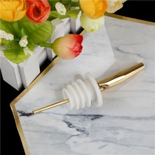 Gold Edelstahl Flasche Schnaps Ausgießer Fre...