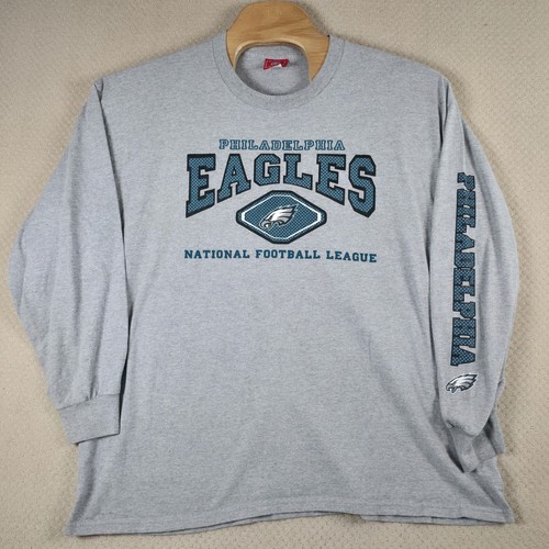 Vintage Y2K Philadelphia Eagles Shirt Mens 2XL NFL Long Sleeve Graphic Tee 2003 - Picture 2 of 11