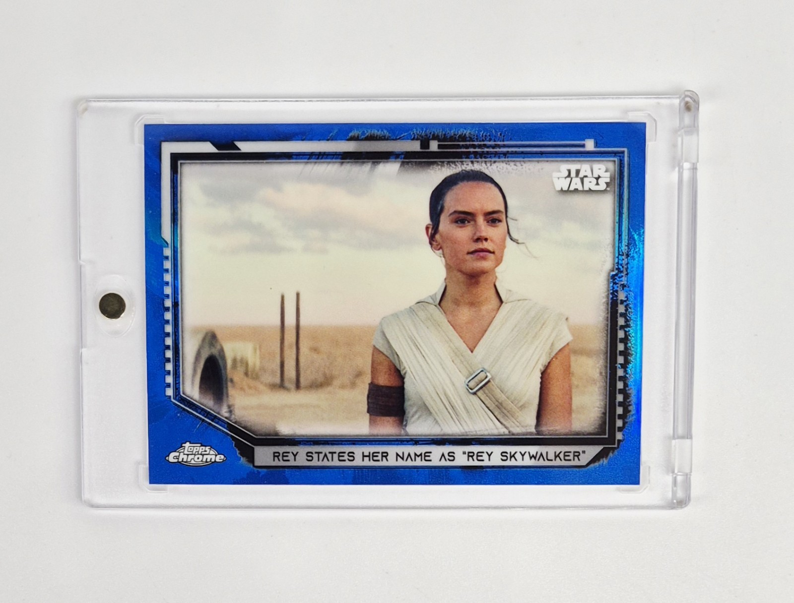 MINT #/99 BLUE REFRACTOR Rey Skywalker 2021 Topps Chrome Star Wars Legacy #30 SP