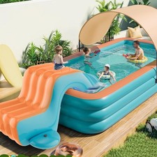 Inflatable Water Slide for Swimming Pool Yard Garden Outdoor Water Game Toy