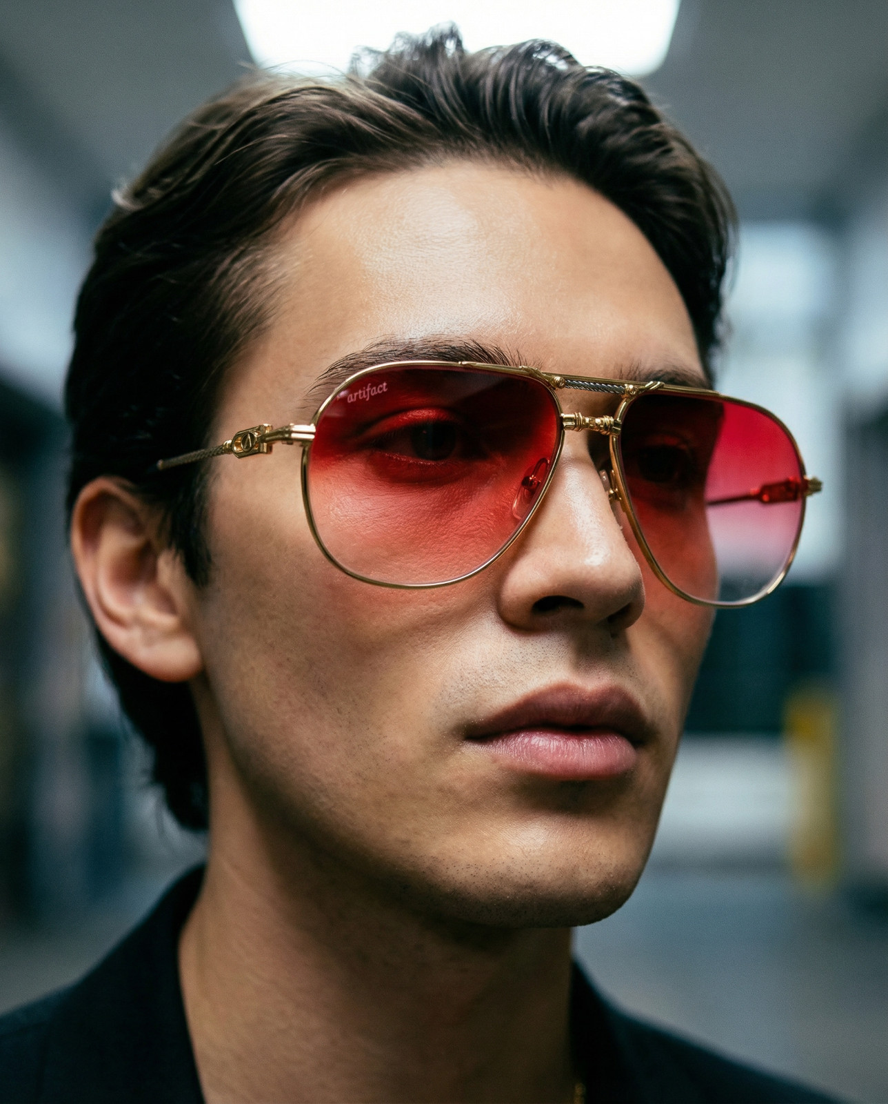 Artifact "Rope Line" Sunglasses Model 502 60 cartier red berry Gradient