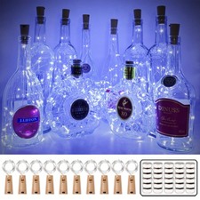 Wine Bottle Lights with Cork Switch 10 Pack Easy-to-Use 3.3ft 20 LED Bott