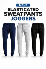 Mens Fleece Cuffed Joggers Slim Fit Jogging Bottoms Gym Sweatpants Trouser in UK