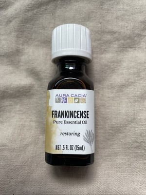 Aura Cacia Frankincense Essential Oil 0.5oz Pure New Sealed