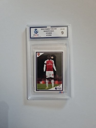 Bukayo Saka 2019 Panini Tabloid Rookie Sticker PSA 9 MINT! #64 True RC - Bild 1 von 4