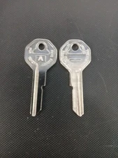 2 GM 1964 1965 1966 Chevy Chevelle Key Blanks OEM Made In MICHIGAN A Keyblank
