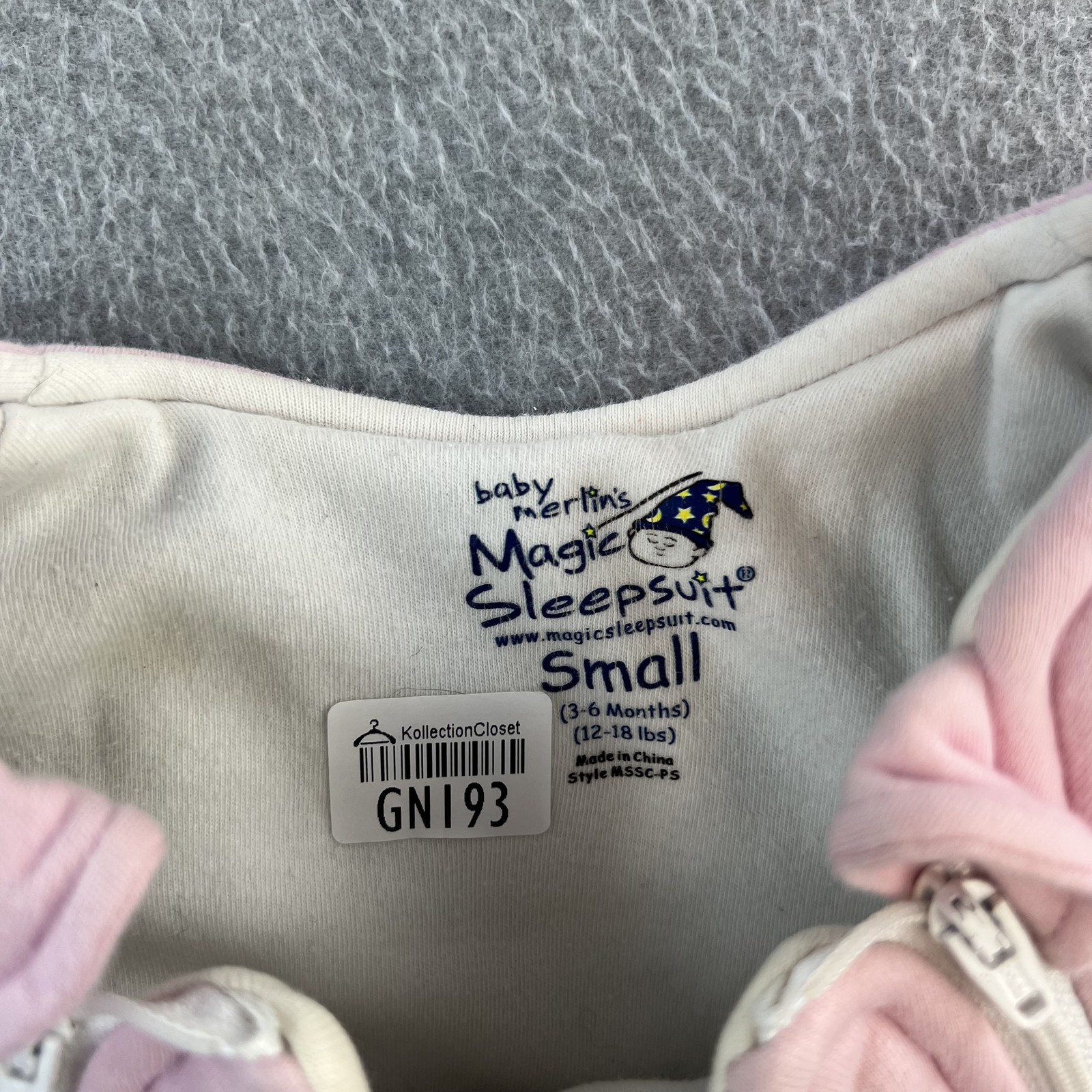 Baby Merlin's Magic Sleepsuit Small 3-6 Months Swaddle Transition Sleepwear Suit