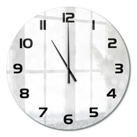 Wanduhr Aus Glas Mit Leisem Uhrwerk Kleinigkeiten Schwarze Zeiger Fi60 Cm