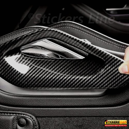 Pellicola adesiva CARBONIO NERO lucido 5D cm 50x200 car wrapping auto moto - Foto 9 di 11