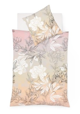 Fleuresse Bettwäsche English Rose Mako Satin 1 x 80x80 + 1 x 155x220 cm (114348)