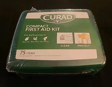 Curad Compact First Aid Kit ≈ 75 Piece Sealed Case, Home, Auto, Outdoor Use. 🔥 