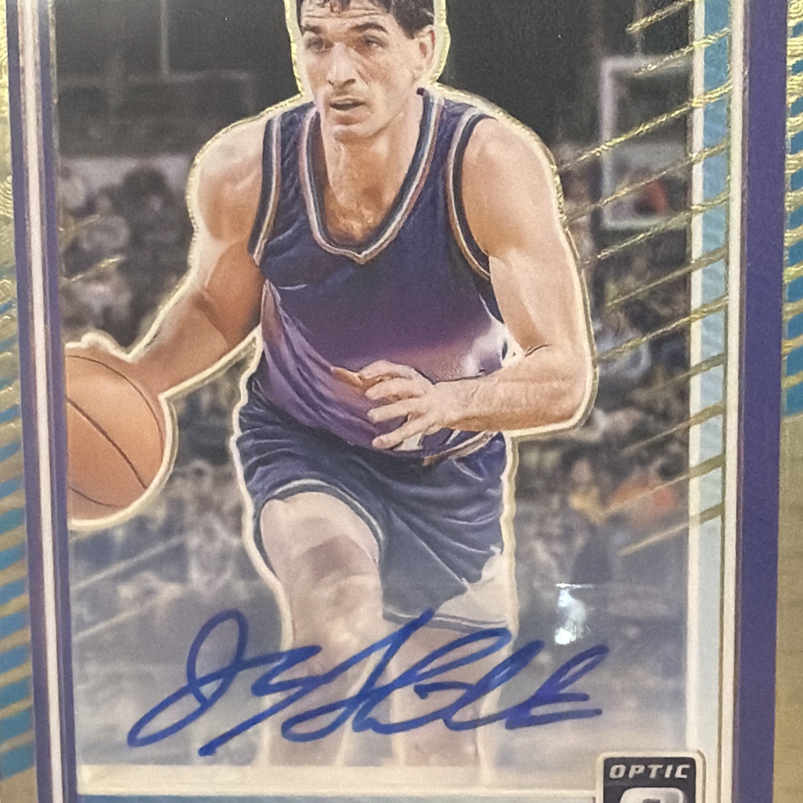 2025-26 Panini Donruss JOHN STOCKTON GOLD VINYL 1/1 AUTO One of One HOF Jazz SSP view 3