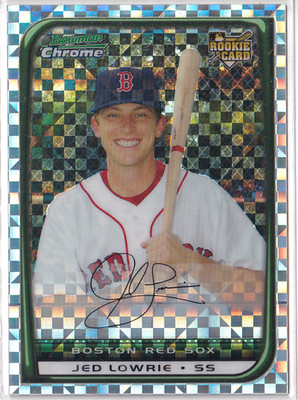 2008 Bowman Chrome X-Fractors #193 Jed Lowrie RC /250