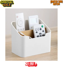 Remote Control Holder with 5 Compartments – Desktop Organizer Box for Storing TV