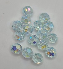6pc Swarovski Crystal Light Azore AB2X 8mm Faceted Round 5000 Beads