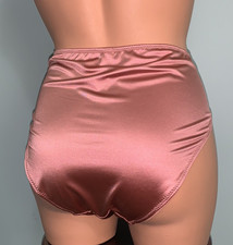 NEW Glossy Secret Stretch Satin 1X 8 Hi Cut Bikini Panties Plus Sz 2nd Skin