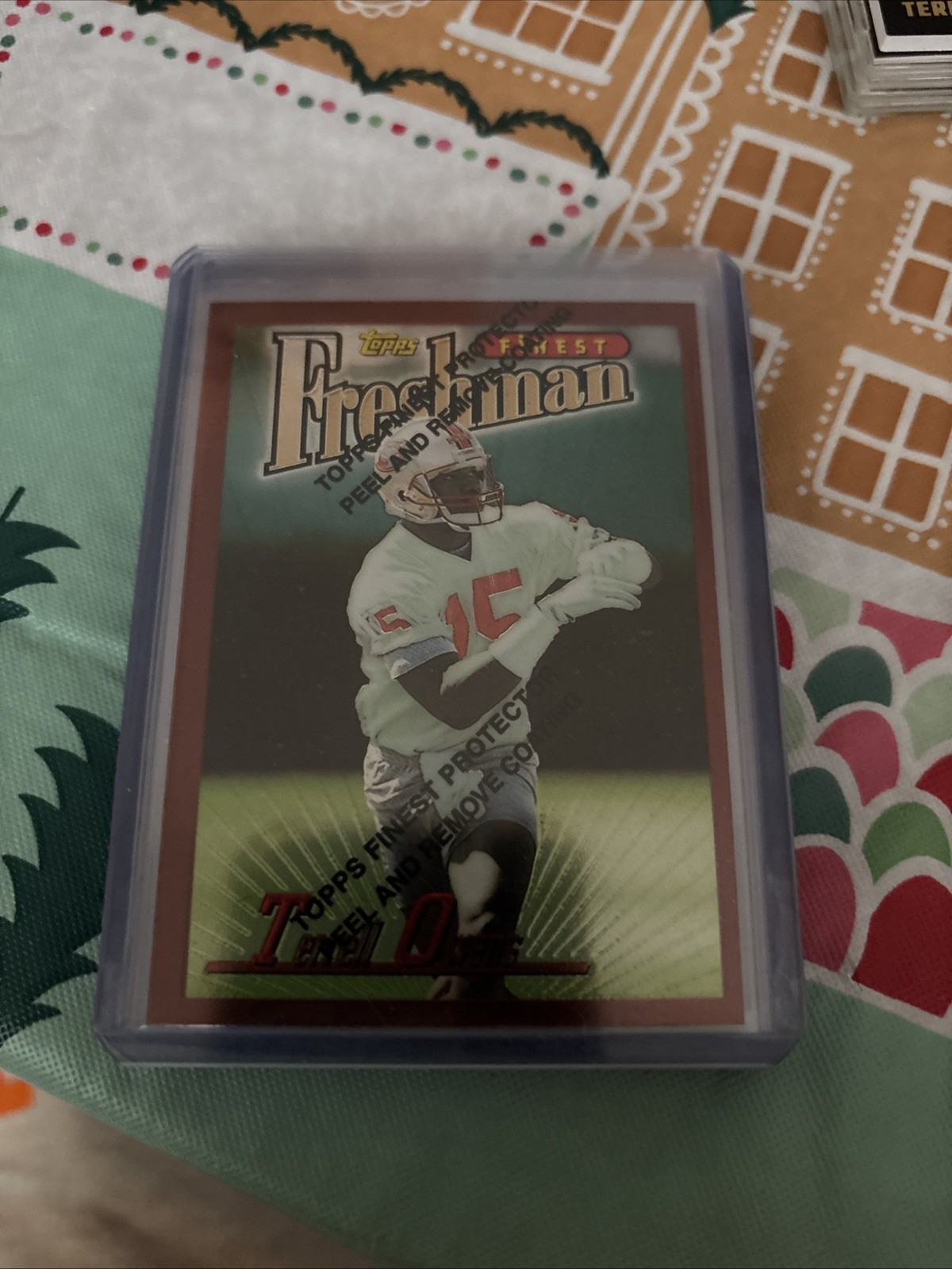 1996 Finest Terrell Owens Refractor Rookie RC #338 49ers