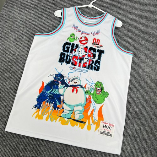Ghostbusters Tank Top Shirt Jersey Mens Large White Headgear Classics