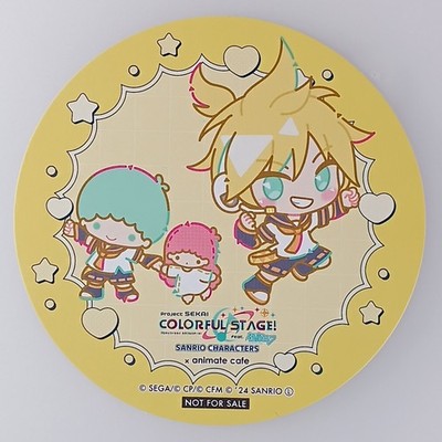Len Little Twin Stars Project SEKAI Hatsune Miku Sanrio Animate Cafe Untersetzer