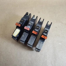Federal Pacific FPE 1 Pole 15a Stab-Lok Breaker (Lot of 4) Thin Type NC 120/240v