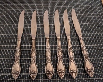 Oneida Rogers Deluxe Huntington Stainless Flatware  Set Of 6 Dinner Knives