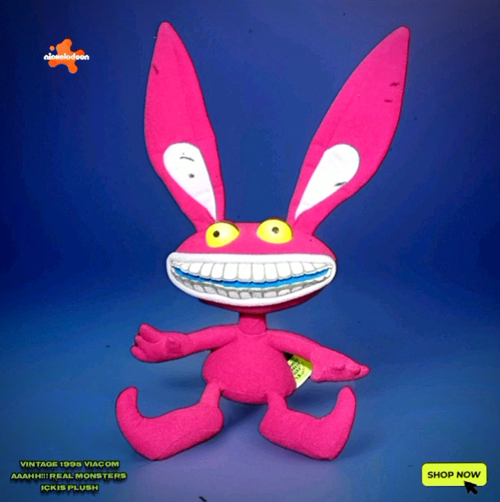 Vintage 1995 Viacom Aaahh!!! Real Monsters ICKIS plush