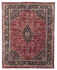 Signed Hand Knotted Vintage Tribal Najafabad Wool Area Rug 13 x 10 Ft — photo 1