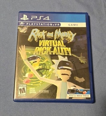 Rick and Morty Virtual Rick-Ality (PlayStation 4, 2018) PS VR Game HTF OOP