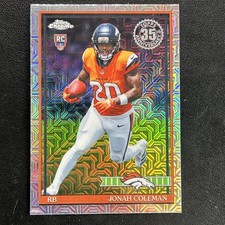 Jonah Coleman - 2026 Topps Flagship #91TRC-12 Mojo Refractor 1991 