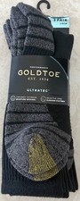 Gold Toe Ultratec Socks Mens 3 Pair Size 6-12.5 Crew Coolmax Free Shipping