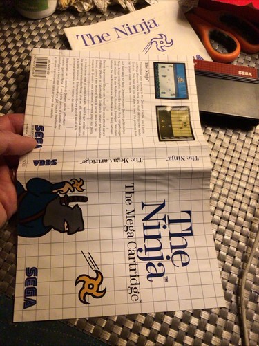 The Ninja master system. Boxed. Pal. Cib. Boîte+ jeu + notice - Imagen 18 de 20