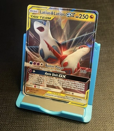 Latias & Latios GX - 113/181 - Pokemon Team Up Sun & Moon Ultra Rare Card 🔥