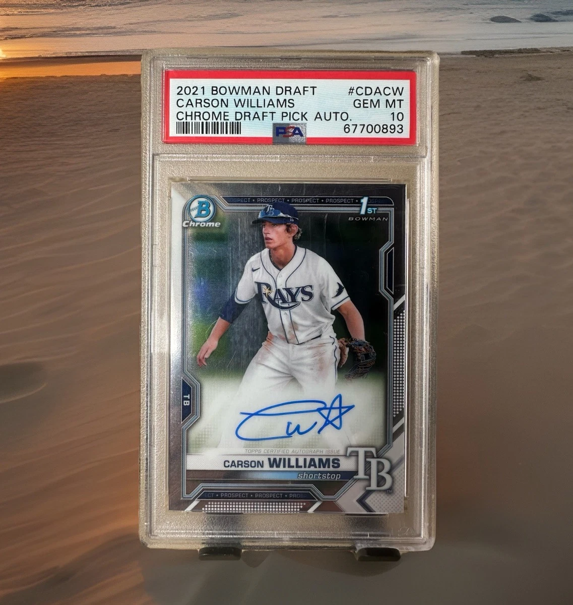Bowman Tampa Bay Rays Baseball Autographed Sports Trading Cards