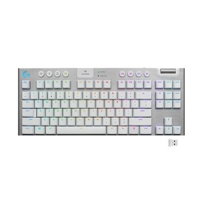 Logitech G915 TKL Tactile Kabellose Gaming-Tastatur, QWERTZ, Weiß