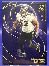 2025 Panini Silhouette ~Ray Lewis #60 Purple Color Match /10 Ravens Legend!!!