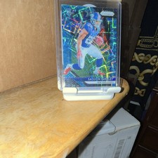 Panini Prizm Saquon Barkley Lazer Prizm Rookie #202 2018 Giants Football Card. rookie card picture