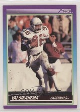 1990 Score Vai Sikahema (Wearing Helmet on Back) #136 2k3