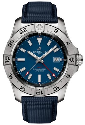 Breitling Avenger Automatic GMT Blue Dial Steel 44mm Men's Watch A32320101C1X1