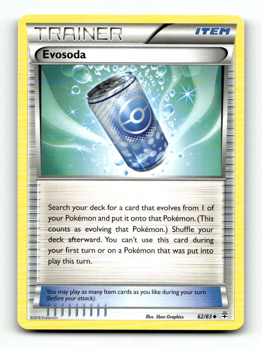 Evosoda 62/83 Uncommon Generations Pokemon Near Mint